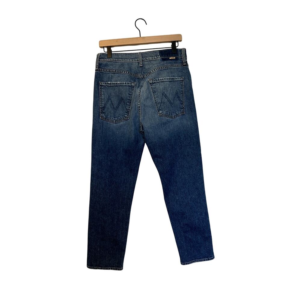 MOTHER The Scrapper Straight Leg Jeans in Medium Blue Wash - Picture 3 of 6